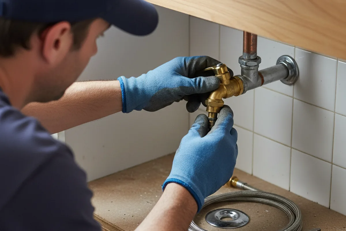 Shutoff valve and fitting work during Faucet and Fixture Repair in Hixson